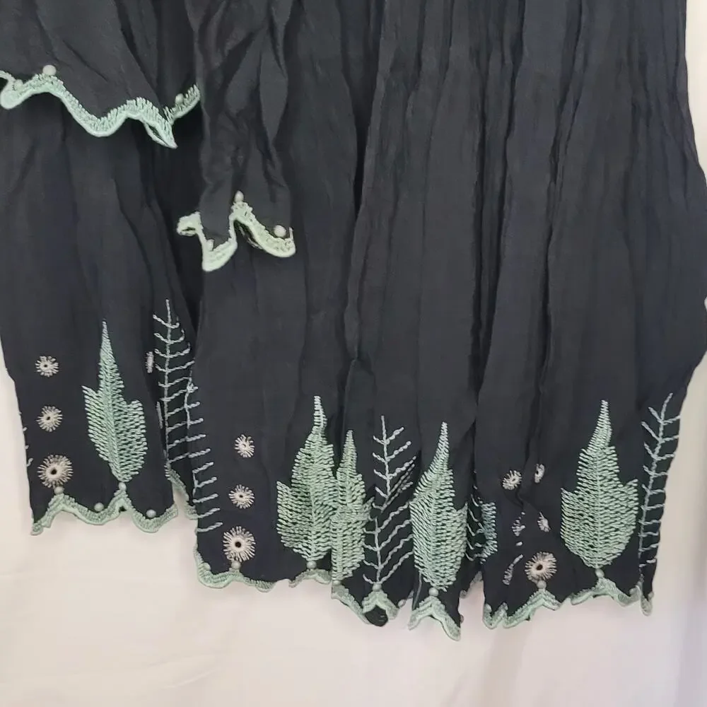 Double D Ranchwear- 2 piece boho set- Navy with embellishments- size Small/Med - Picture 3 of 16